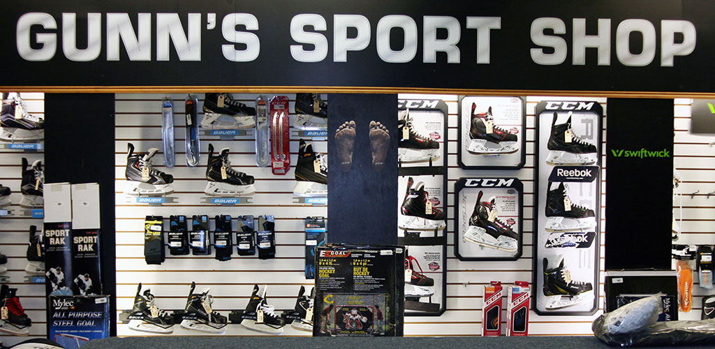 Gunn's Sport Shop, Maine Hockey Hockey Skates, Hockey Hockey Equipment, Figure in Brewer / Bangor Maine